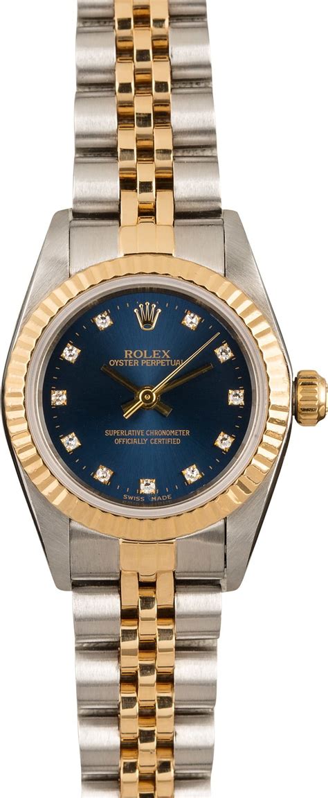 rolex oyster two tone ladies|rolex oyster perpetual 23k 30m.